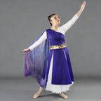 Danzcue Praise Dance One - Shoulder Gold Belt Tunic