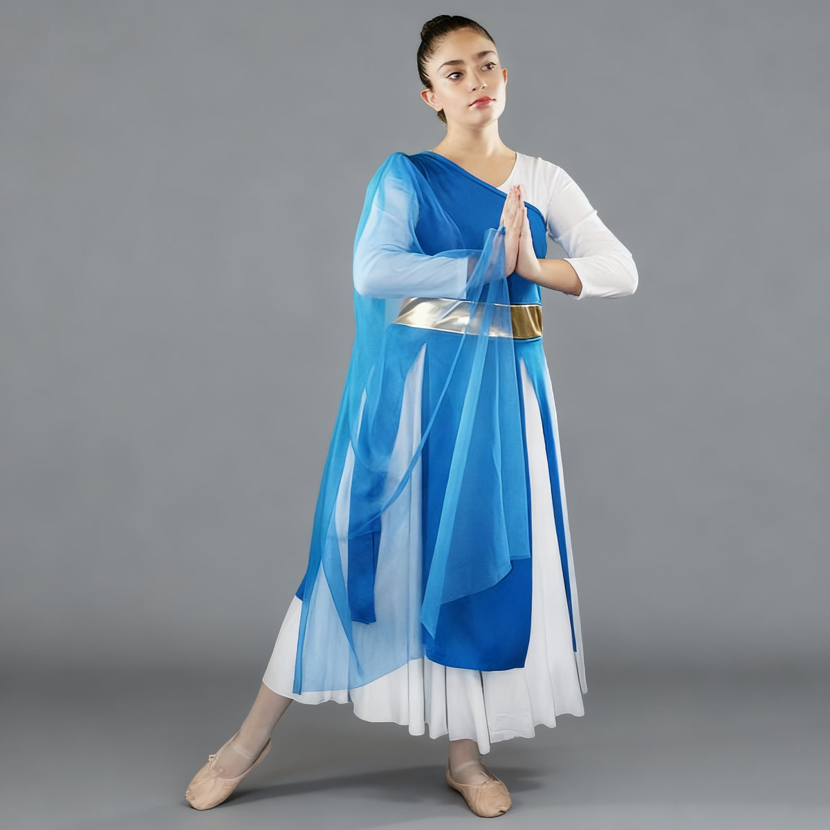 Child Flowing Elegant Asymmetrical Dance Tunic (dress not included)