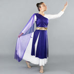 Danzcue Praise Dance One - Shoulder Gold Belt Tunic