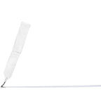 Satin Streamer with Rod - White