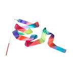 Satin Streamer with Rod - Rainbow