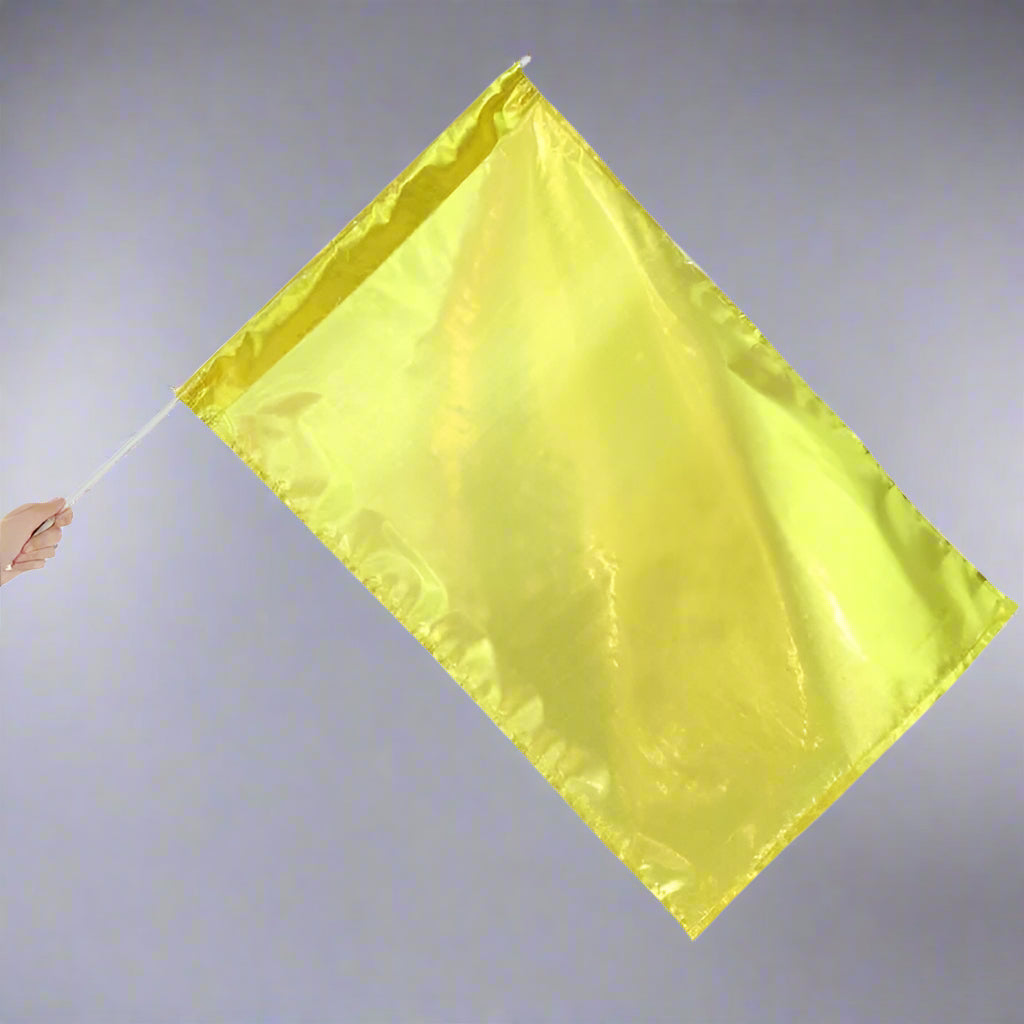 Metallic Flag with Rod - Gold