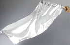 Metallic Flag with Rod - Silver
