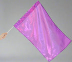 Metallic Flag with Rod - Deep Purple