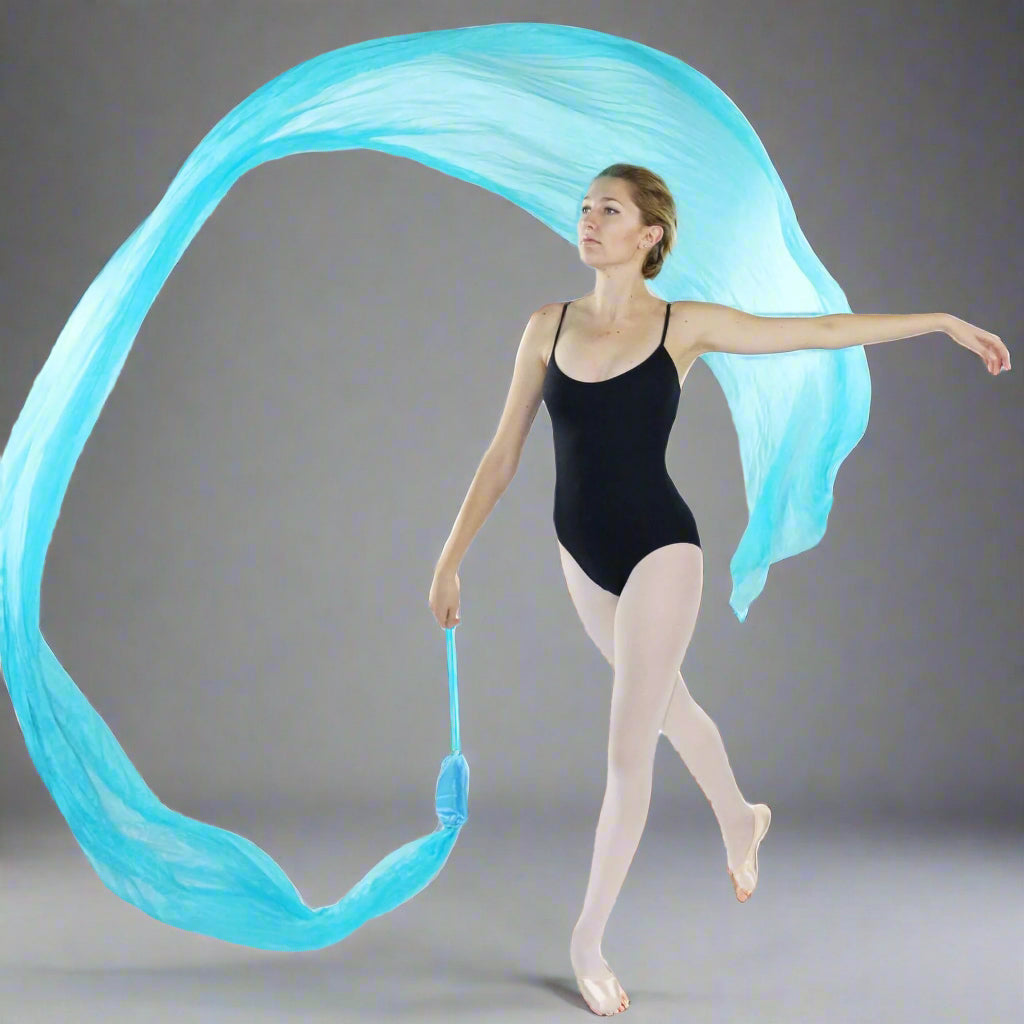 Danzcue Silk Flower Dance Streamer - Light Blue