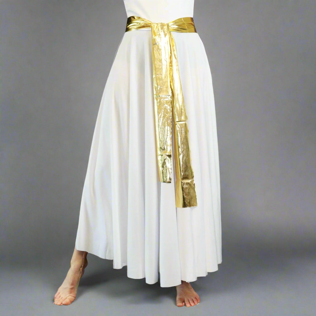 Danzcue Child Metallic Dance Sash - Gold