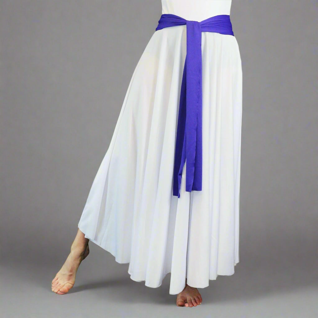 Danzcue Adult Solid Dance Sash - Deep Purple