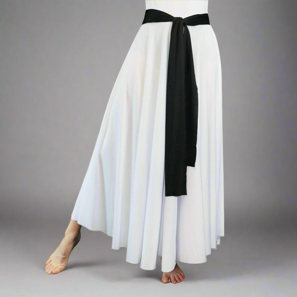 Danzcue Adult Solid Dance Sash - Black