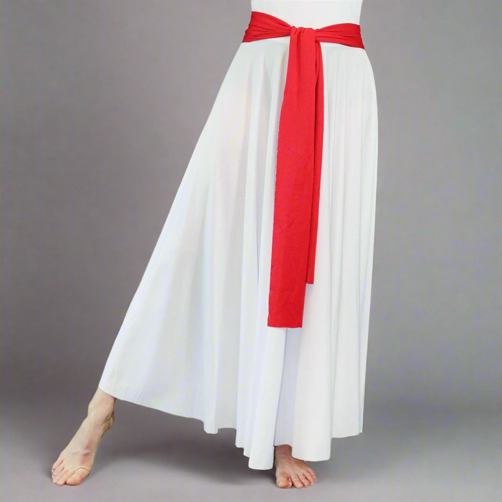 Danzcue Adult Solid Dance Sash - Scarlet