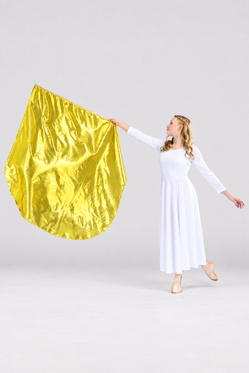 Danzcue Praise Dance Worship Flag with Rod