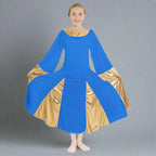 Danzcue Child Praise Robe Dress - Bright Royal-Gold
