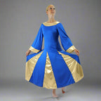 Danzcue Praise Dance Robe Dress - Bright Royal-Gold