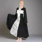 Danzcue Child Praise Cross Long Dress - Black-Silver