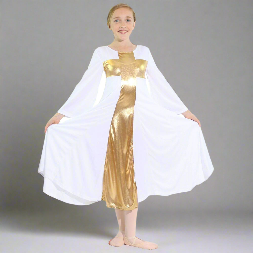 Danzcue Child Praise Cross Long Dress