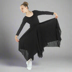 Danzcue Celebration of Spirit Long Sleeve Child Praise Dance Dress - Black