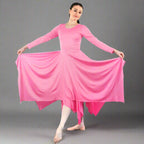 Danzcue Celebration of Spirit Long Sleeve Praise Dance Dress - Pink