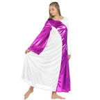 Asymmetry Gold Bell Sleeve Dance Dress