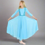 Danzcue Child Praise Dance Full Length Vivid Chiffon Dress