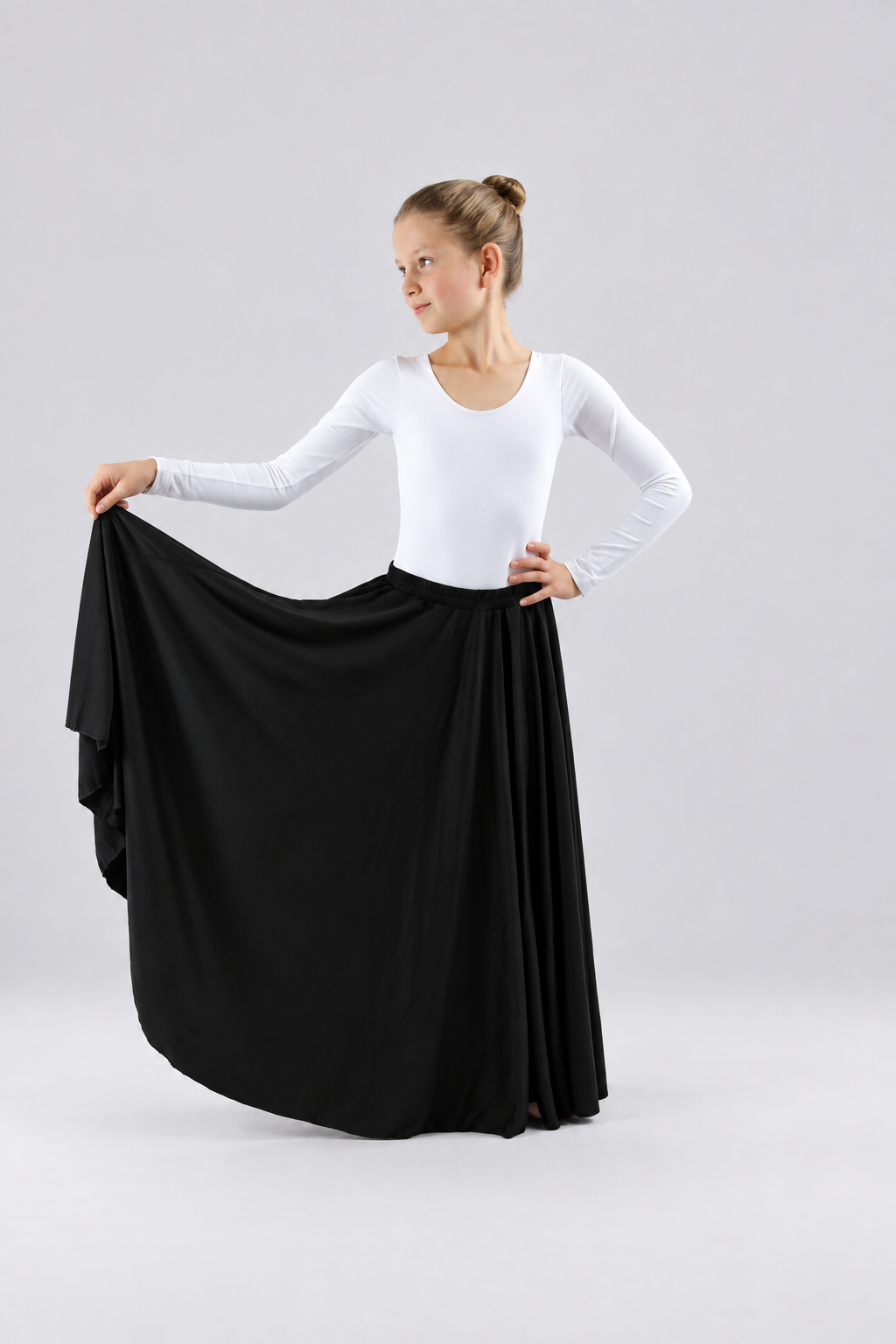 Child Long Full Length Dance Skirt