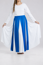 Elastic Waist Layered Lame Dance Skirt