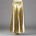 Elastic Waist Layered Lame Dance Skirt