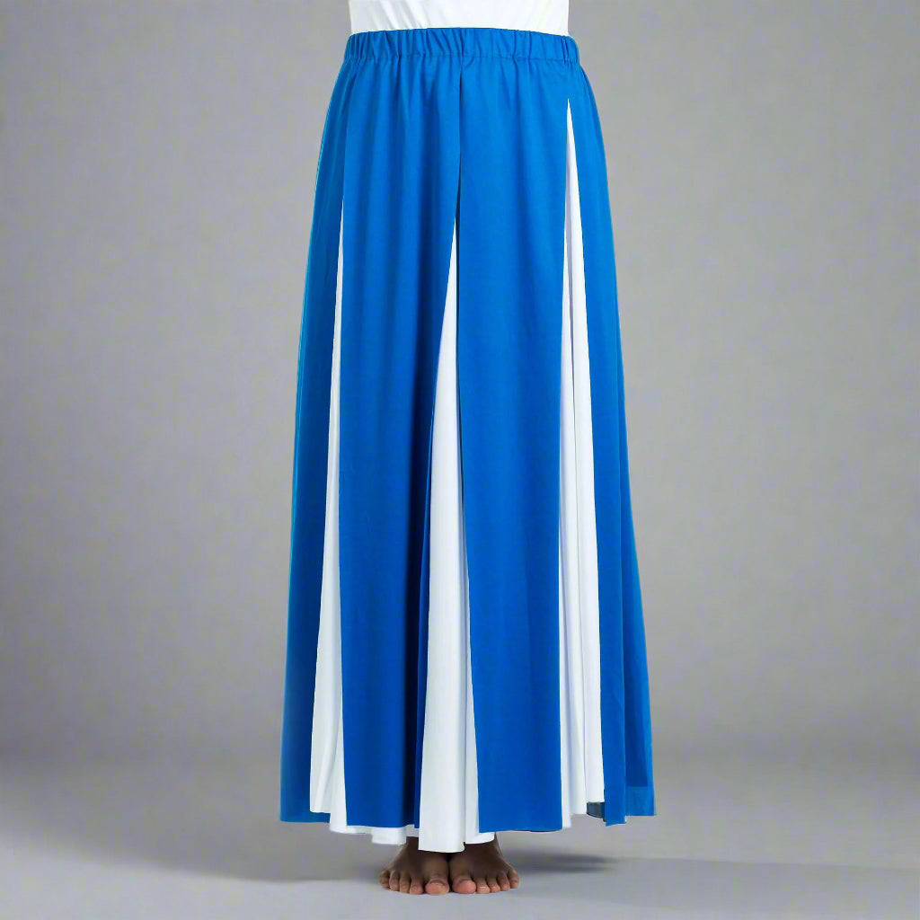 Elastic Waist Layered Lame Dance Skirt