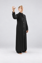 Mandarin Collar Button-Front Praise Dance Robe