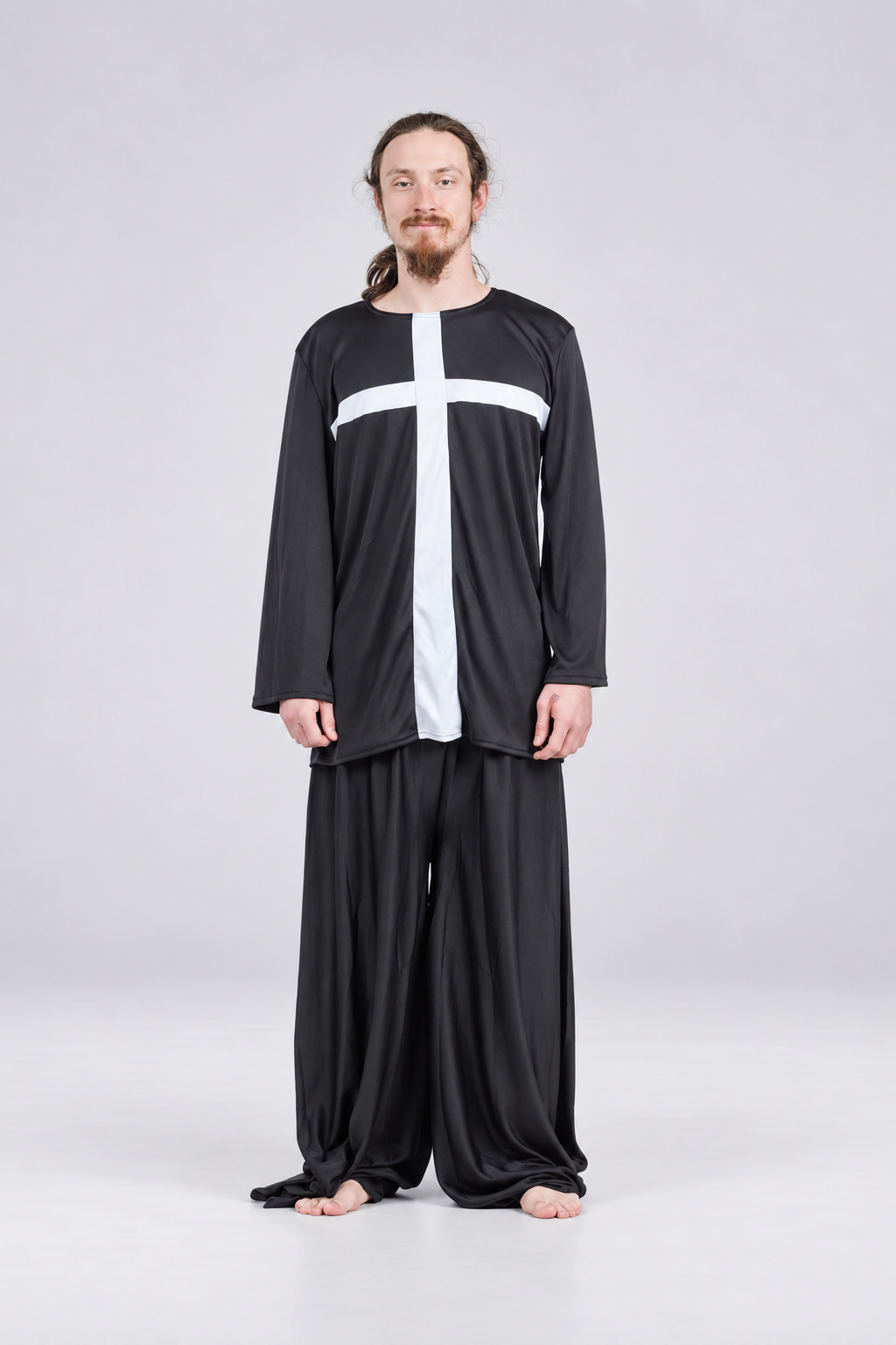Long Sleeve Cross Accent Dance Tunic