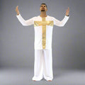 Danzcue Praise Cross Inspired Pullover - White-Gold