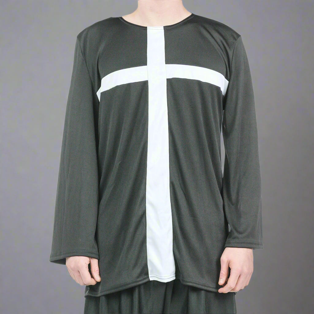 Danzcue Praise Cross Inspired Tunic - Black-White
