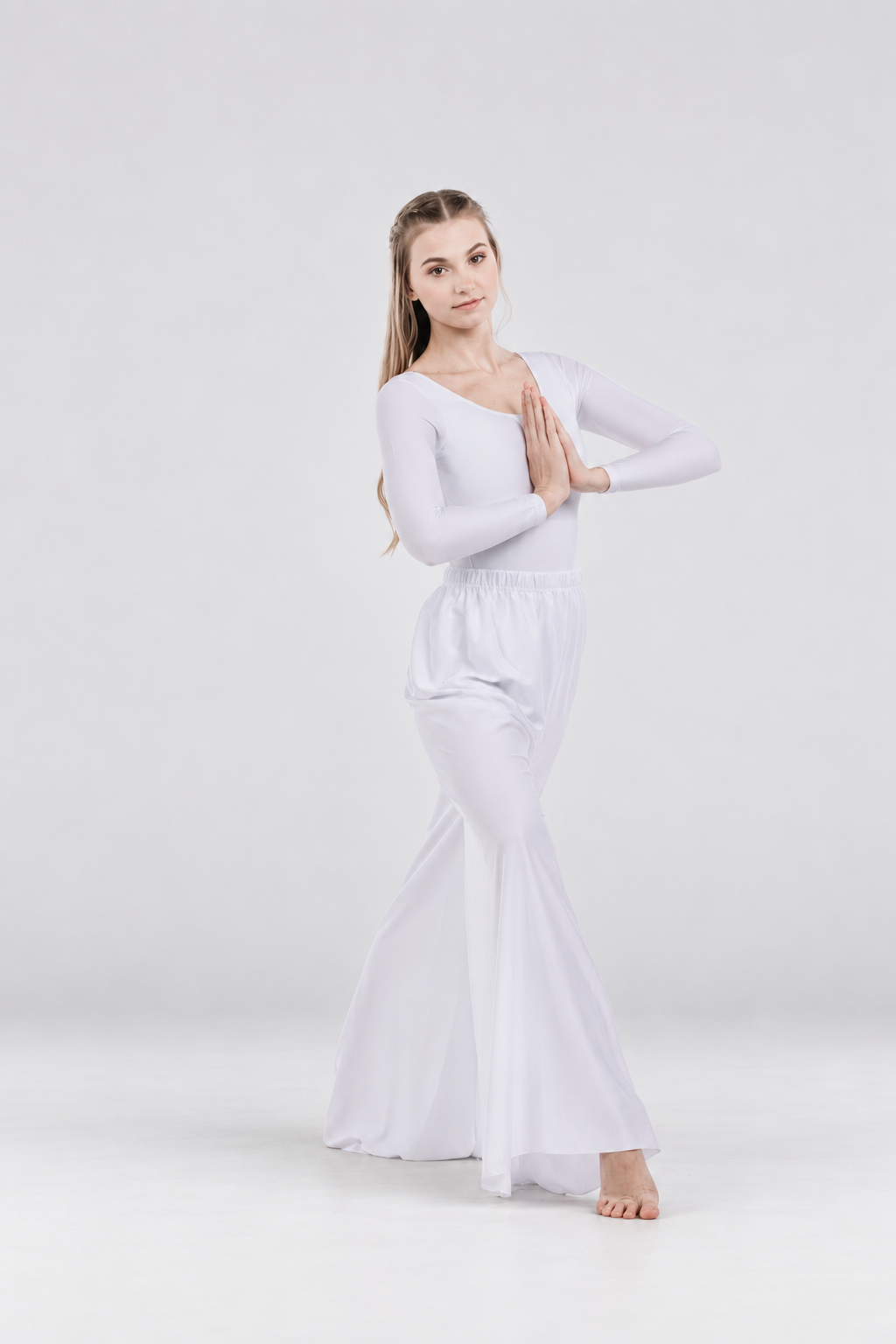 Flowy Split Hem Wide Leg Palazzo Pants