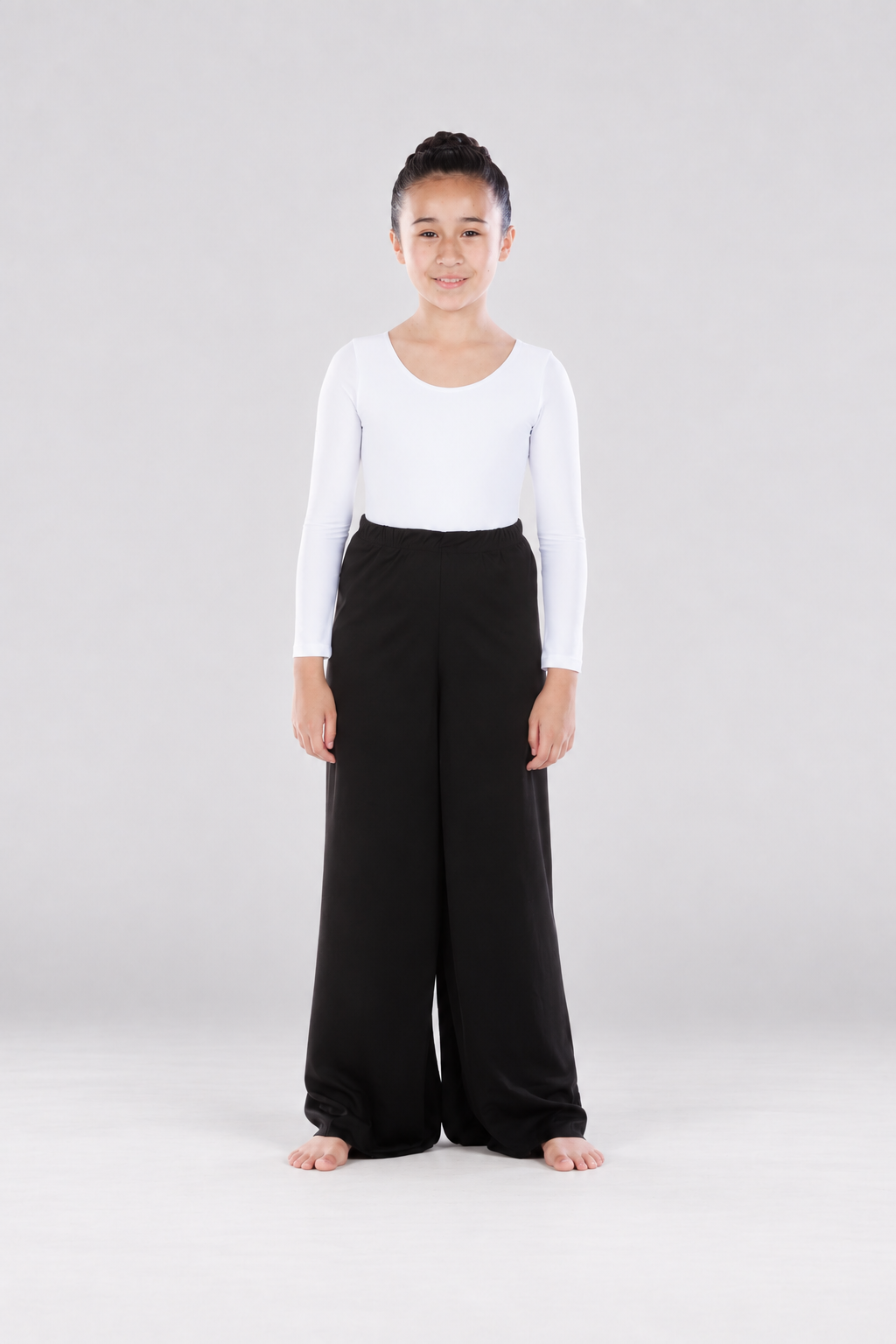 Child Elastic Waist Wide Leg Dance Pants