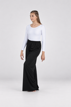 Elastic Waist Wide Leg Dance Pants