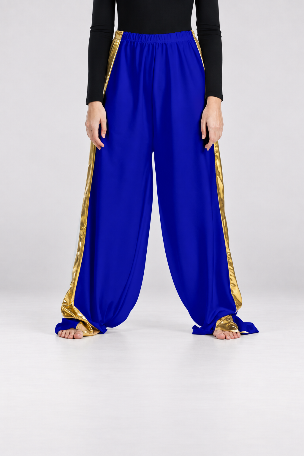 Child Metallic Side Panel Wide Leg Dance Pants