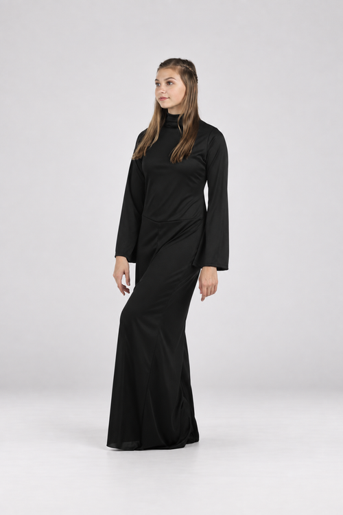 Turtleneck Flared Sleeve Wide Leg Jumpsuit