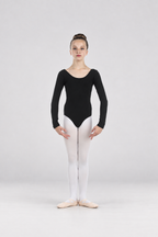 Child Long Sleeve Scoop Neck Dance Leotard