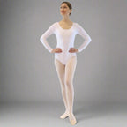 Danzcue Basic Nylon Long Sleeve Adult Leotard