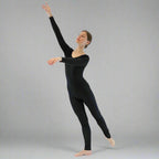 Danzcue Nylon Full Body Adult Unitard - Black