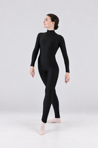 Womens Turtleneck Long Sleeve Full Body Unitard