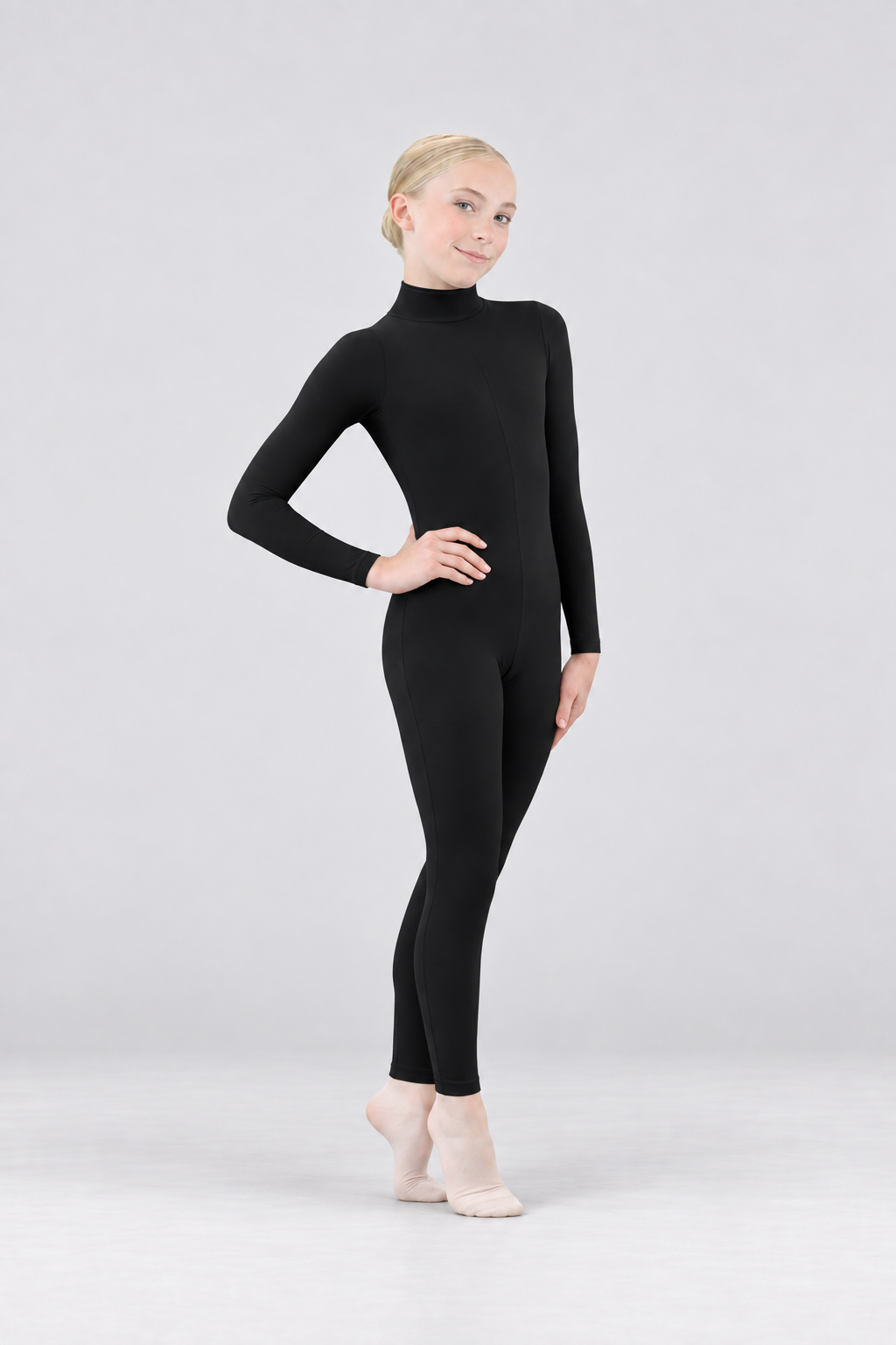 Child Turtleneck Long Sleeve Full Body Unitard