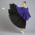 Child Angel Wing Liturgical Dance Drapey Pullover - Deep Purple