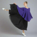 Child Angel Wing Liturgical Dance Drapey Pullover - Deep Purple