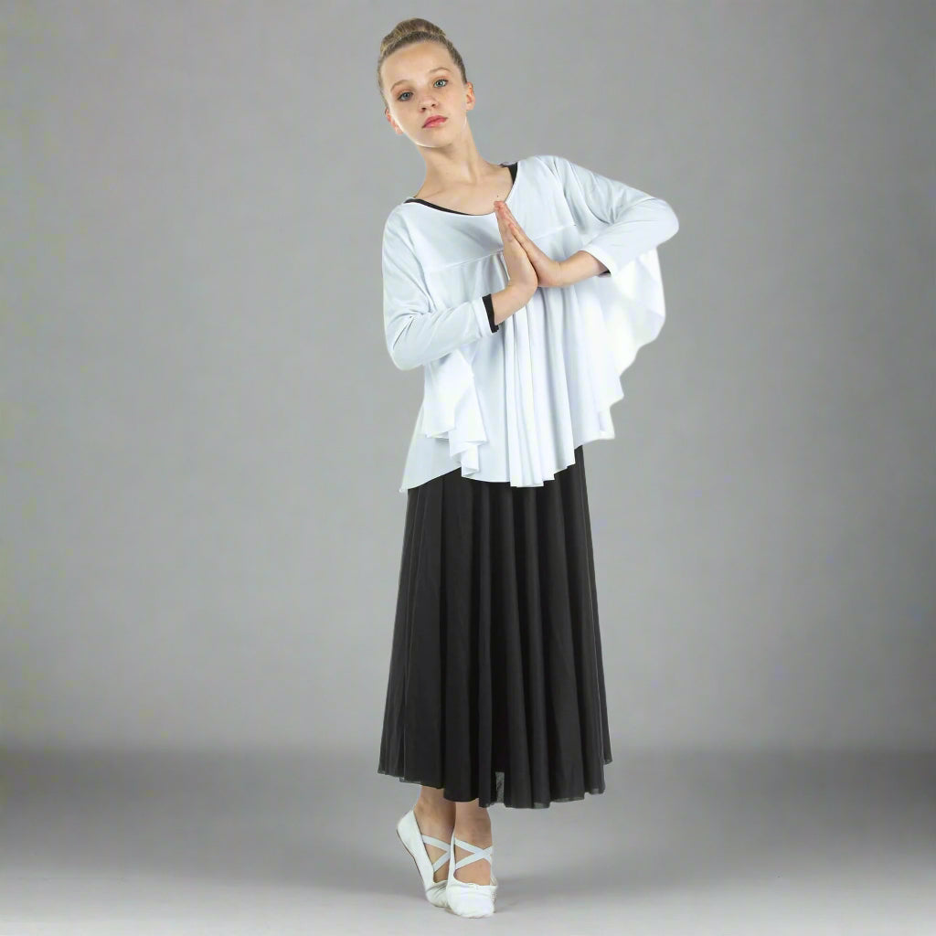 Child Angel Wing Liturgical Dance Drapey Pullover