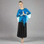 Child Ministry Dance Chiffon Skirted Tunic - Bright Royal