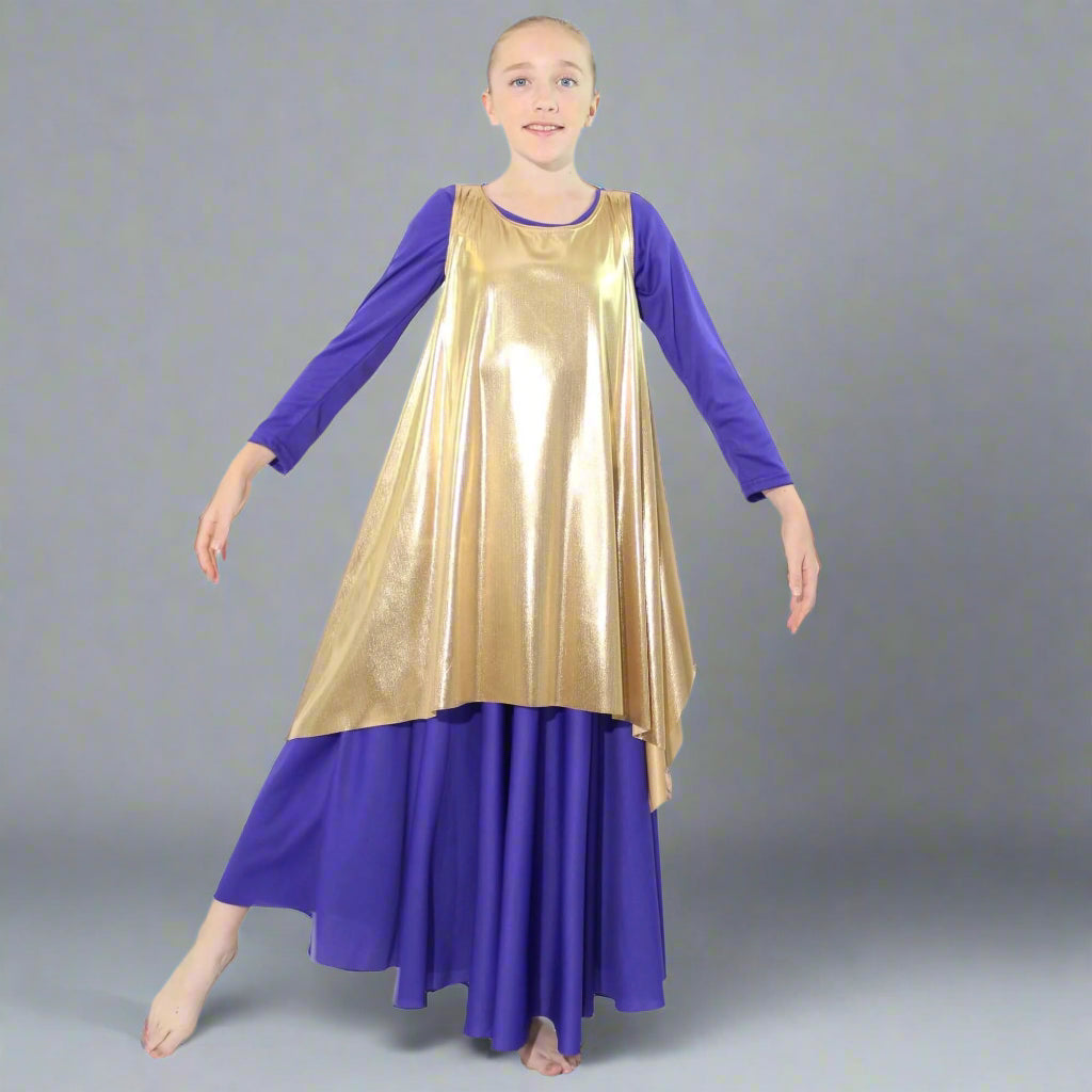 Child Celebration of Spirit Drapey Praise Dance Tunic Tank Pullover