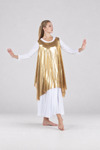 Shiny Layered Dance Tunic Tank Pullover