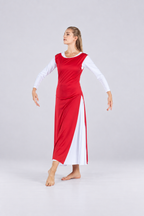 Split Layer Long Dance Tunic