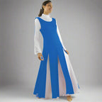 Danzcue Praise Dance Paneled Tunic (white dress not included) - Royal Blue