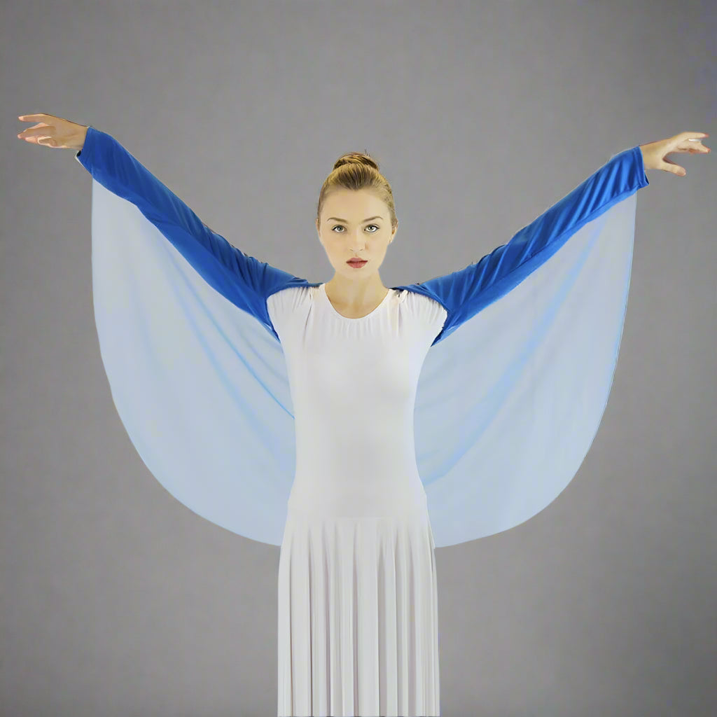 Danzcue Worship Dance Angel Wing Shrug - Bright Royal