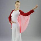 Danzcue Worship Dance Angel Wing Shrug - Scarlet
